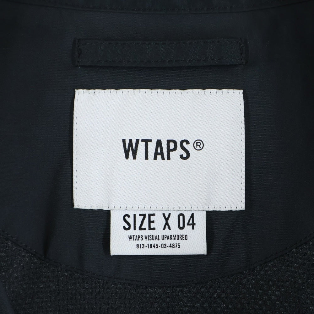 WTAPS(ダブルタップス) 19AW ACADEMY JACKET POLY TAFFETA ポリタフタ ジップアップ アカデミージャケット ブラック 192TQDT-JKM01