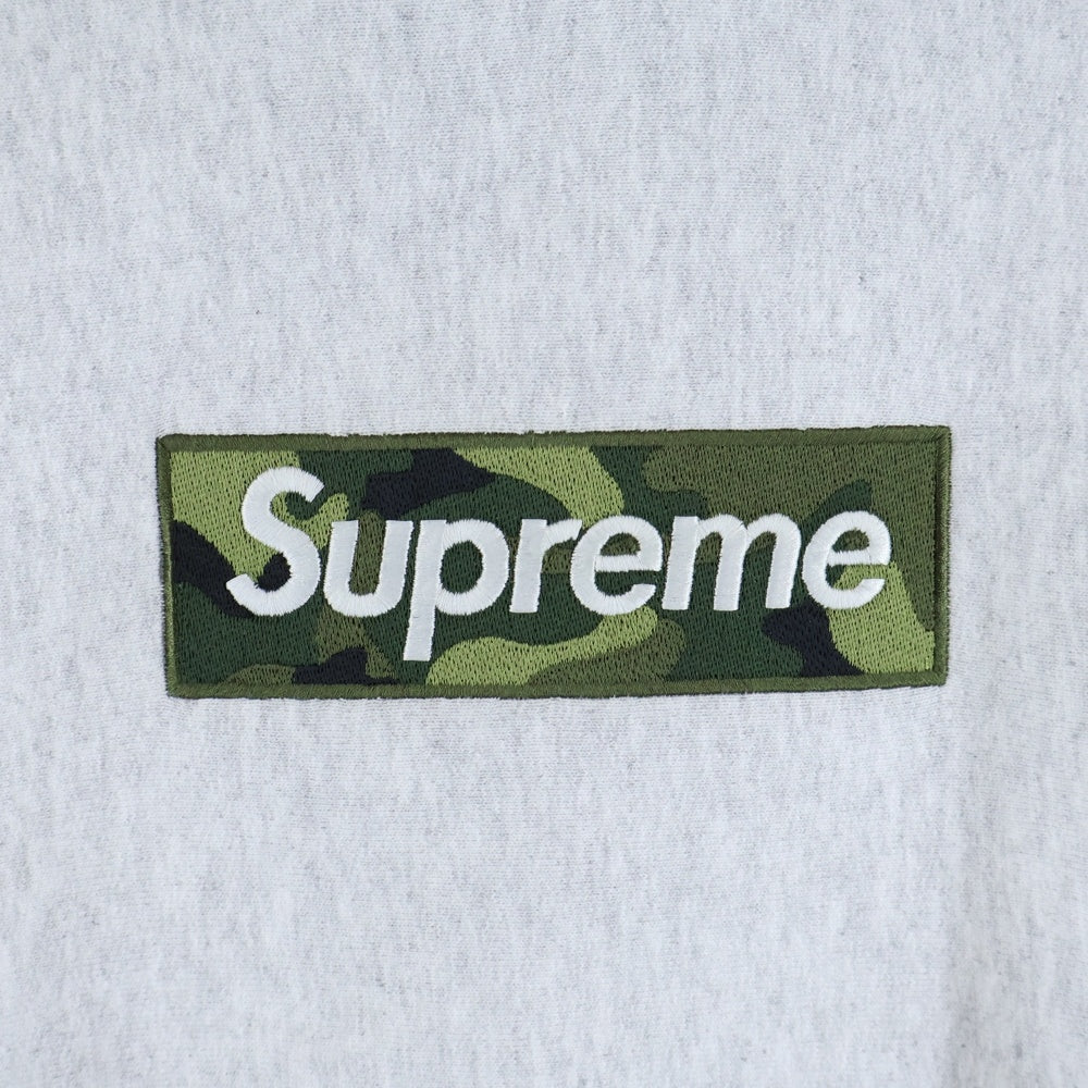 SUPREME(シュプリーム) 23AW Box Logo Hooded Sweatshirt カモ柄 ボックスロゴ スウェット プルオーバーパーカー グレー