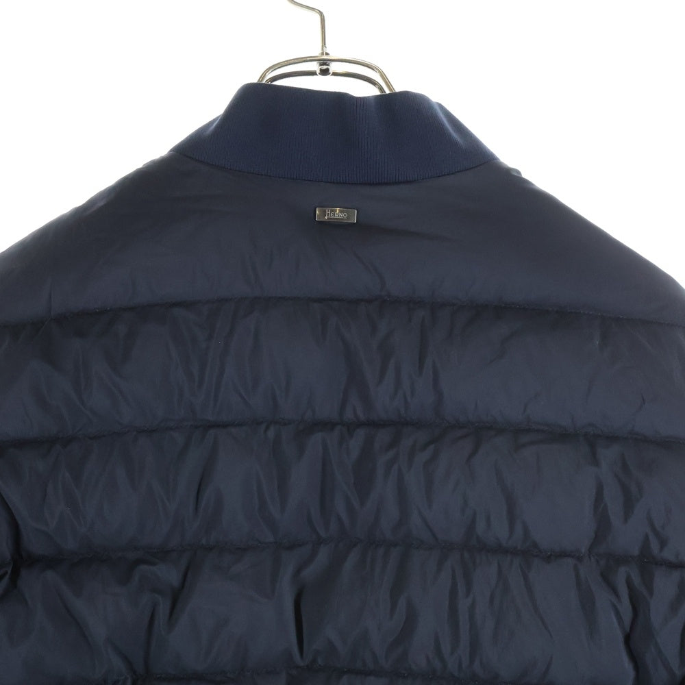 HERNO(ヘルノ) アビエイター ダブルポケット ジップアップ ダウンジャケット ブラック PI010ULE-19288-9200