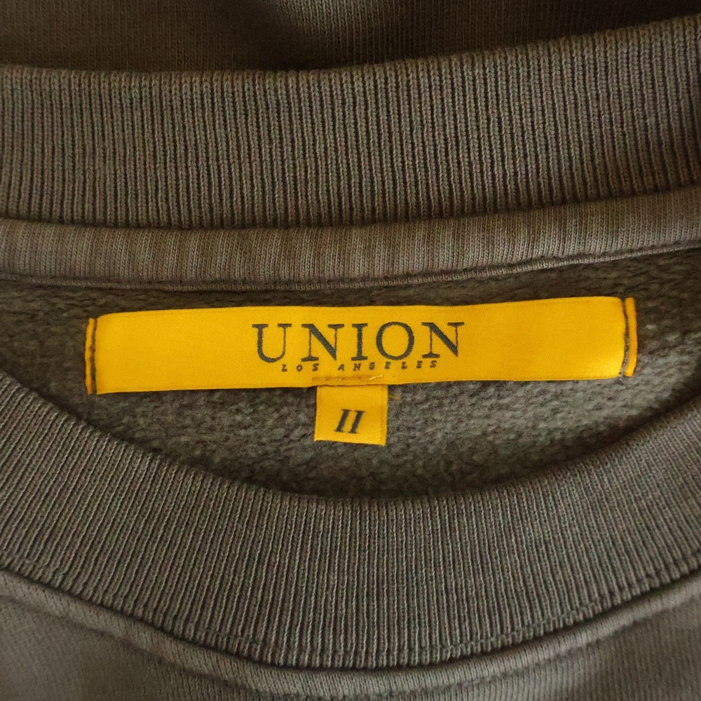 UNION(ユニオン) SOUND CREWNECK サウンド フロントプリント クルーネック スウェット トレーナー チャコールグレー