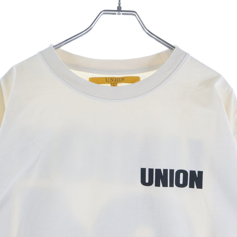 UNION(ユニオン) 91 L/S TEE 両面プリント クルーネック 長袖Tシャツ カットソー アイボリー