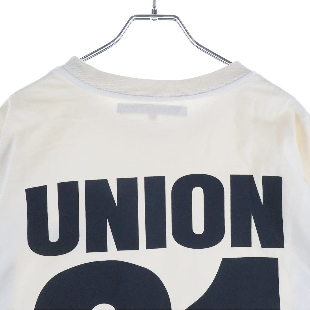 UNION(ユニオン) 91 L/S TEE 両面プリント クルーネック 長袖Tシャツ カットソー アイボリー
