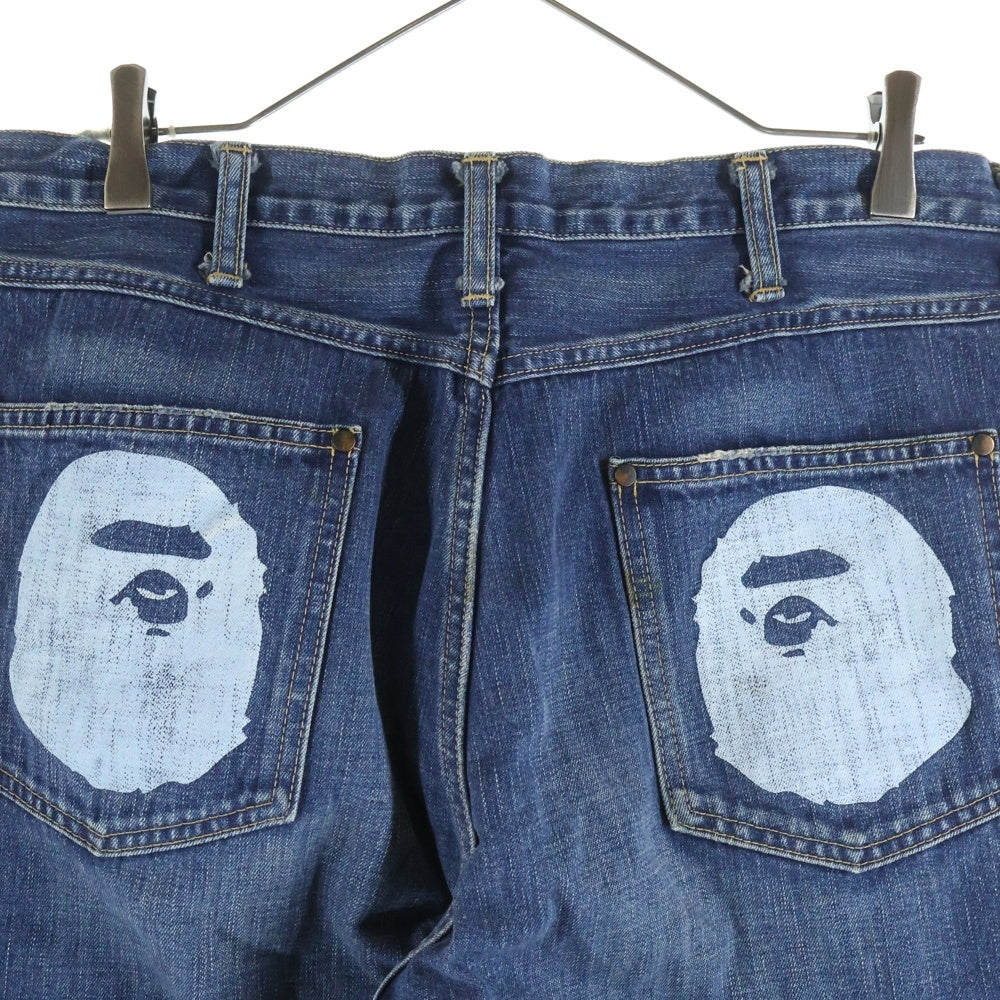 A BATHING APE(アベイシングエイプ) APE HEAD 猿顔プリント ジップ