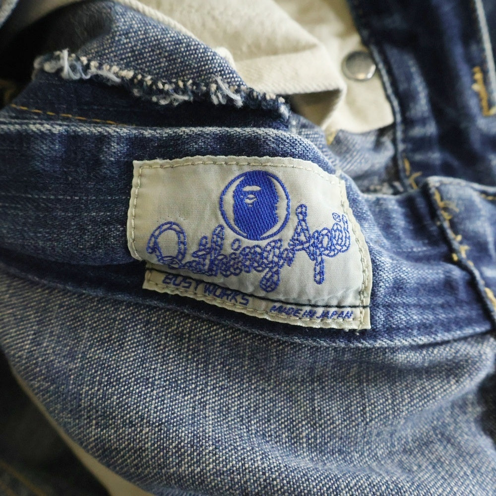 A BATHING APE(アベイシングエイプ) APE HEAD 猿顔プリント ジップ