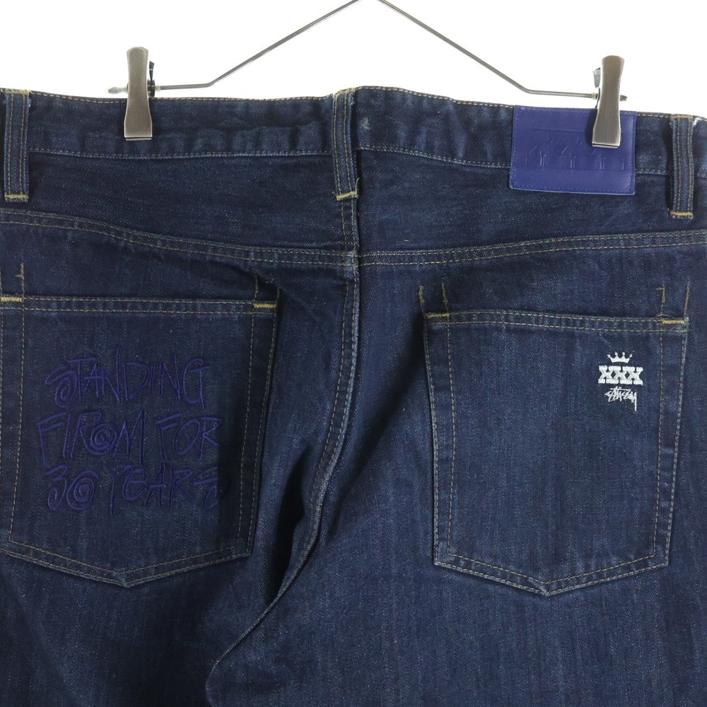 STUSSY(ステューシー) XXX 30周年 デニム バギーパンツ インディゴ