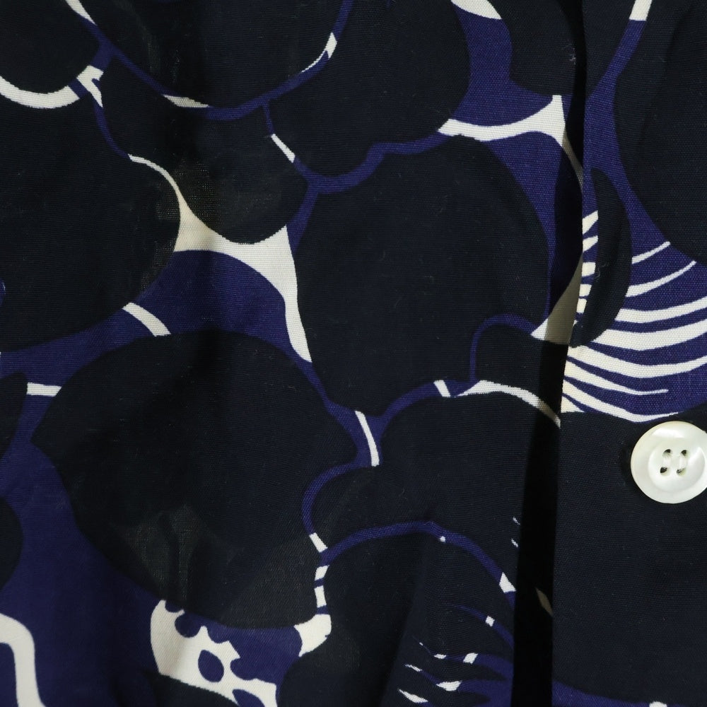 N.HOOLYWOOD(エヌハリウッド) 総柄 レーヨン オープンカラー 半袖 シャツ ブルー 971-SH06