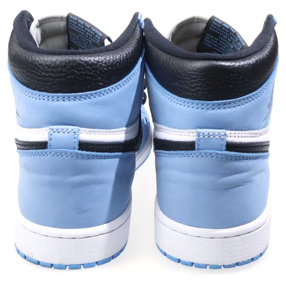 NIKE(ナイキ) AIR JORDAN 1 RETRO HIGH OG UNIVERSITY BLUE エアジョーダン1 ユニバーシティブルー ハイカットスニーカー ブルー US8.5/26.5cm 555088-134
