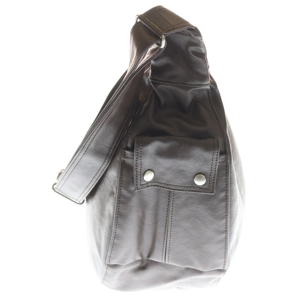 PORTER(ポーター) FREE STYLE フリースタイル フェイクレザー ショルダーバッグ ダークブラウン