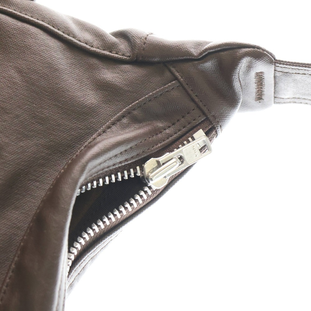 PORTER(ポーター) FREE STYLE フリースタイル フェイクレザー ショルダーバッグ ダークブラウン