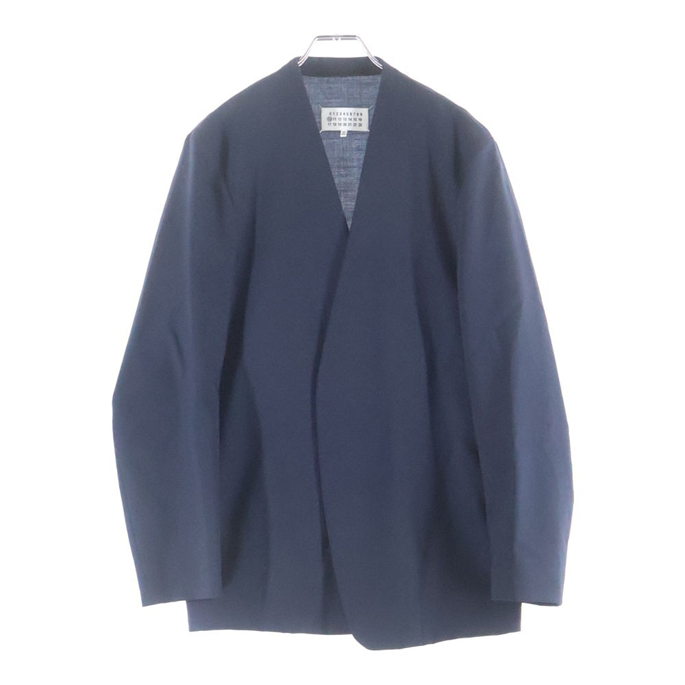 Maison Margiela(メゾンマルジェラ) 18AW カラーレス ノーカラージャケット ネイビー S50BN0357 S44330