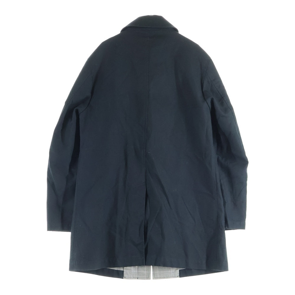 BURBERRY BLACK LABEL(バーバリー ブラックレーベル) 裏地総柄 ステンカラーコート ブラック BMA04-301-09