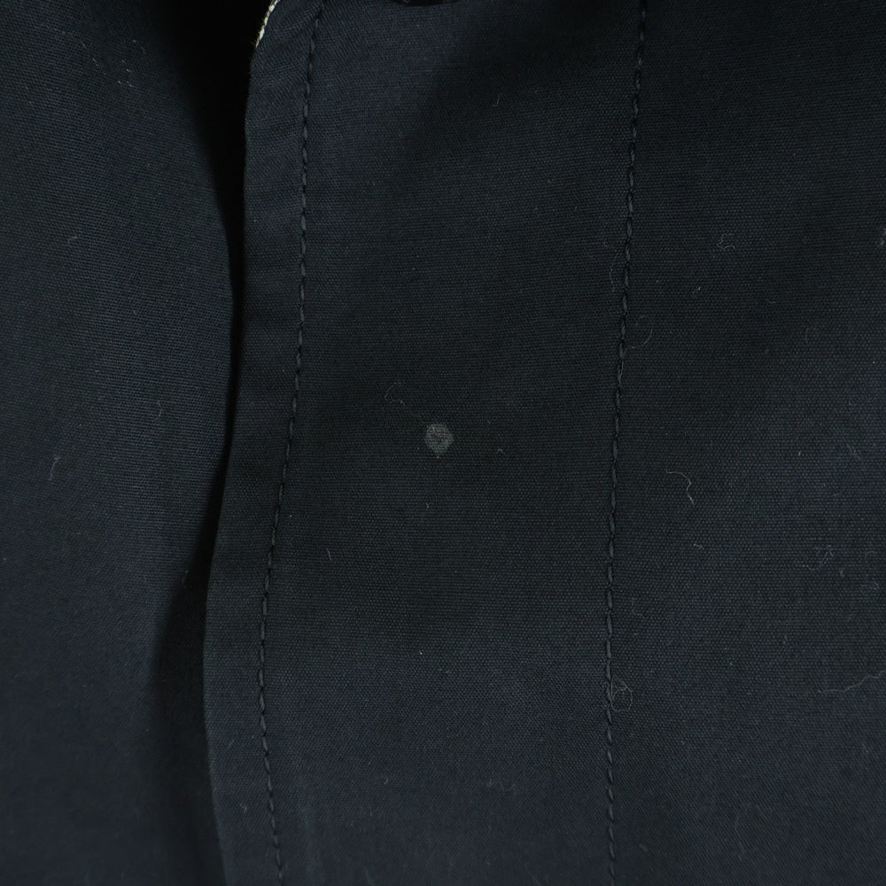 BURBERRY BLACK LABEL(バーバリー ブラックレーベル) 裏地総柄 ステンカラーコート ブラック BMA04-301-09