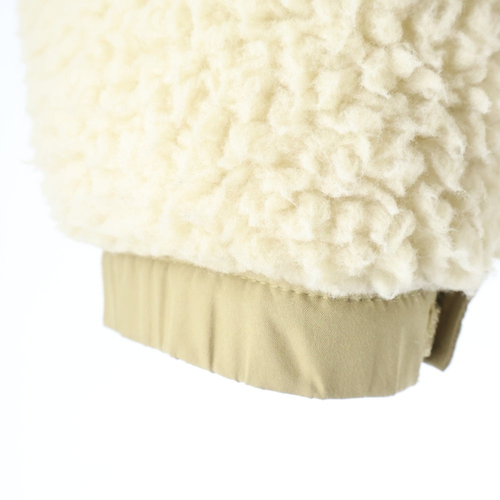 THE NORTH FACE(ザノースフェイス) SHERPA NUPTSE JACKET シェルパ ヌプシ エンブロイダリーデザイン ジップアップ ボア ダウンジャケット ベージュ NF0A5A84