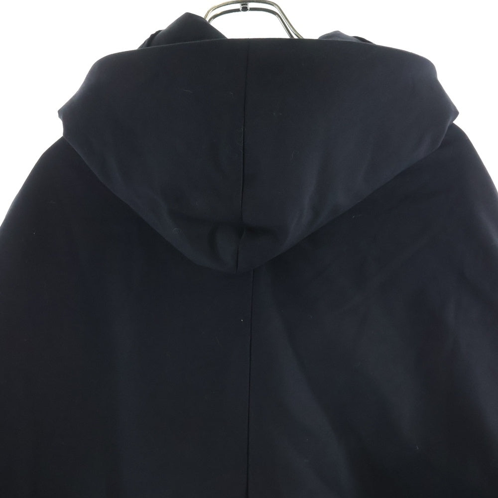 Y's(ワイズ) U-裁ち出し フーデッド ウールポリ 中綿コート ブラック レディース YC-C15-108