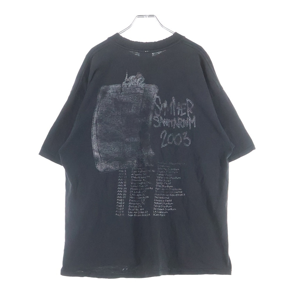 VINTAGE(ヴィンテージ) 00S VINTAGE SUMMER SANITARIUM TOUR 2003 ヴィンテージ サマーサニタリウムツアー クルーネック半袖Tシャツ カットソー ブラック