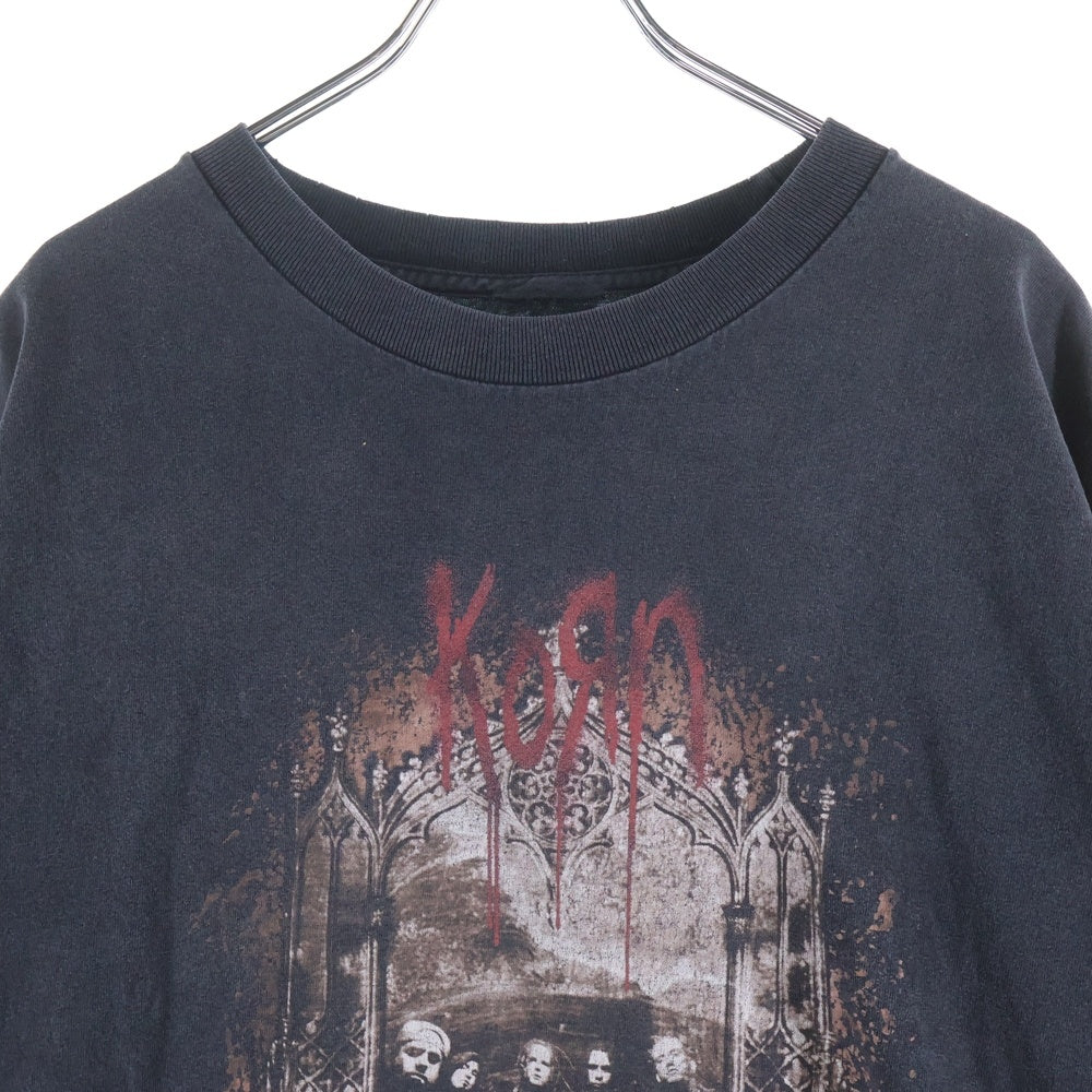 VINTAGE(ヴィンテージ) 00S VINTAGE KORN TAKE A LOOK IN THE MIRROR 2003 ヴィンテージ コーン テイクアルック インザミラー クルーネック半袖Tシャツ カットソー ブラック