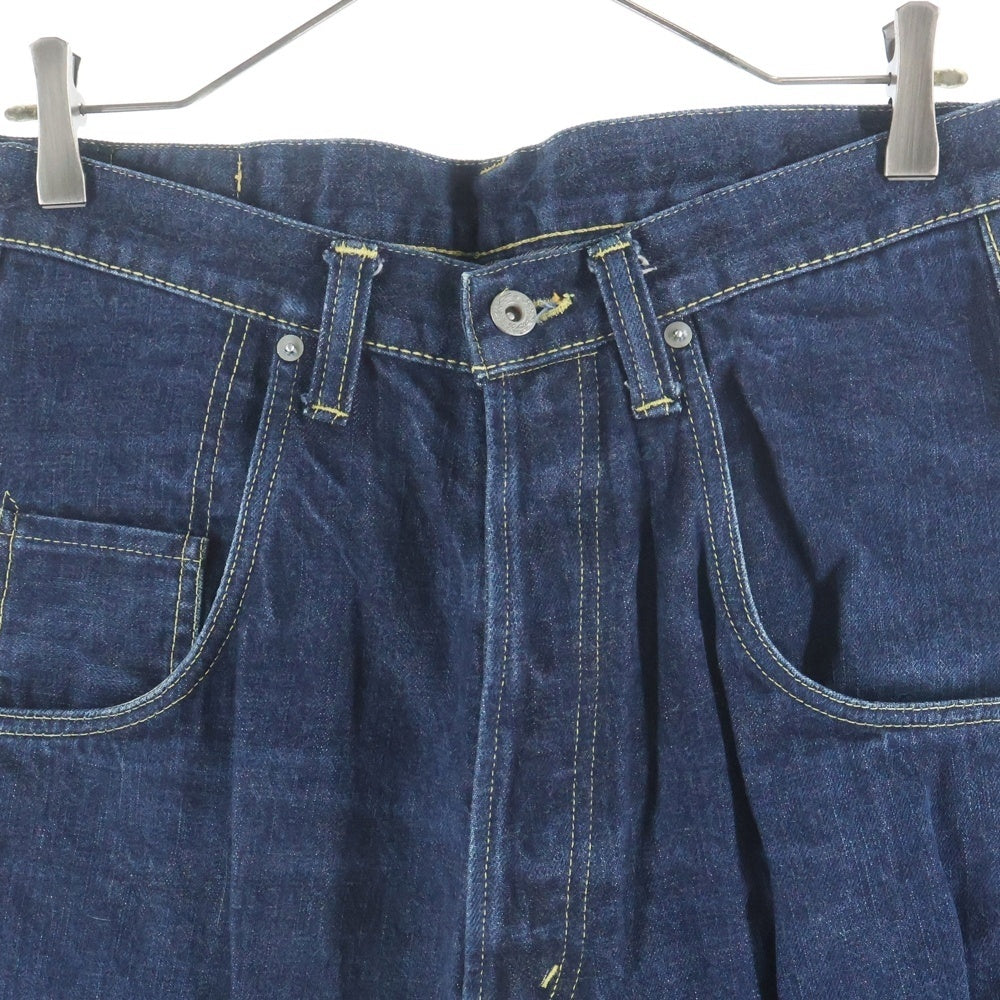 GANRYU(ガンリュウ) 09AW AD2009 サルエル ストレートデニムパンツ インディゴ ED-P011