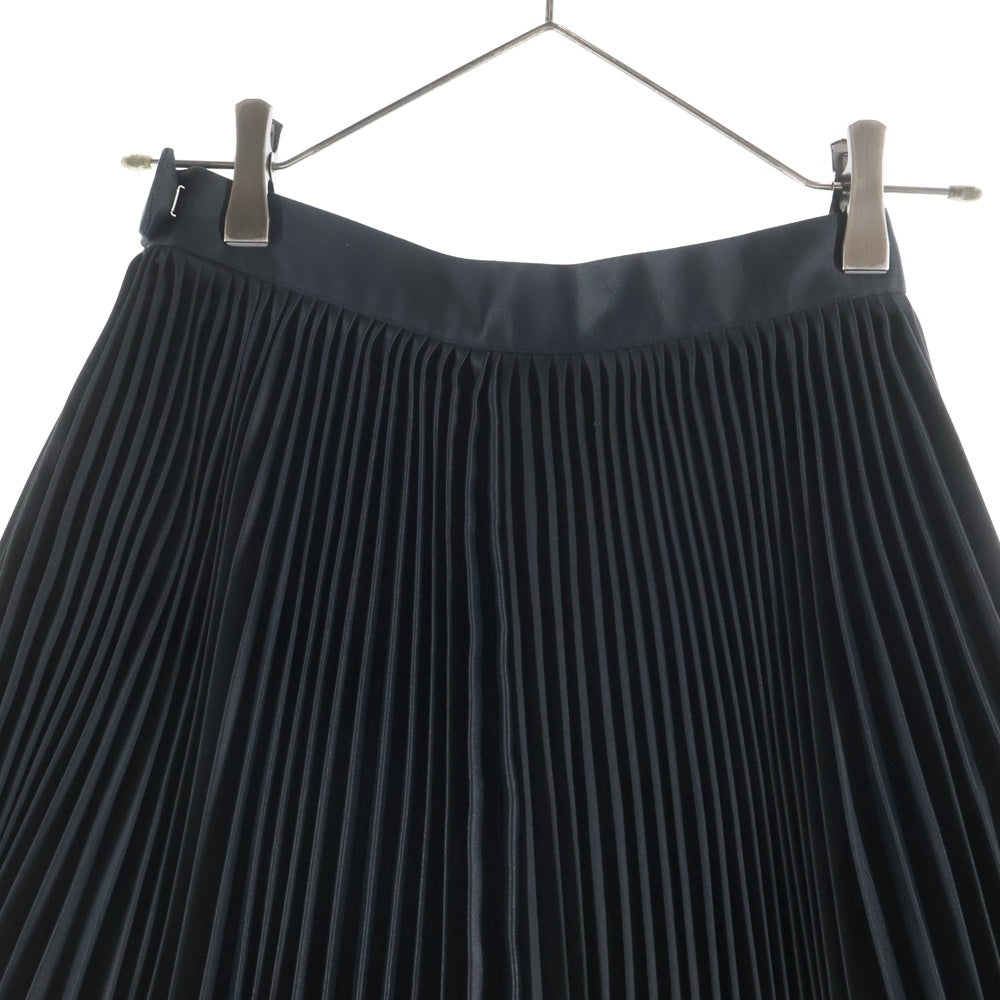 JOHN LAWRENCE SULLIVAN(ジョンローレンスサリバン) アシンメトリープリーツロングスカートロングスカート ブラック レディース 2C026-0620-1