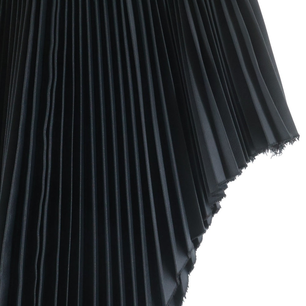 JOHN LAWRENCE SULLIVAN(ジョンローレンスサリバン) アシンメトリープリーツロングスカートロングスカート ブラック レディース 2C026-0620-1