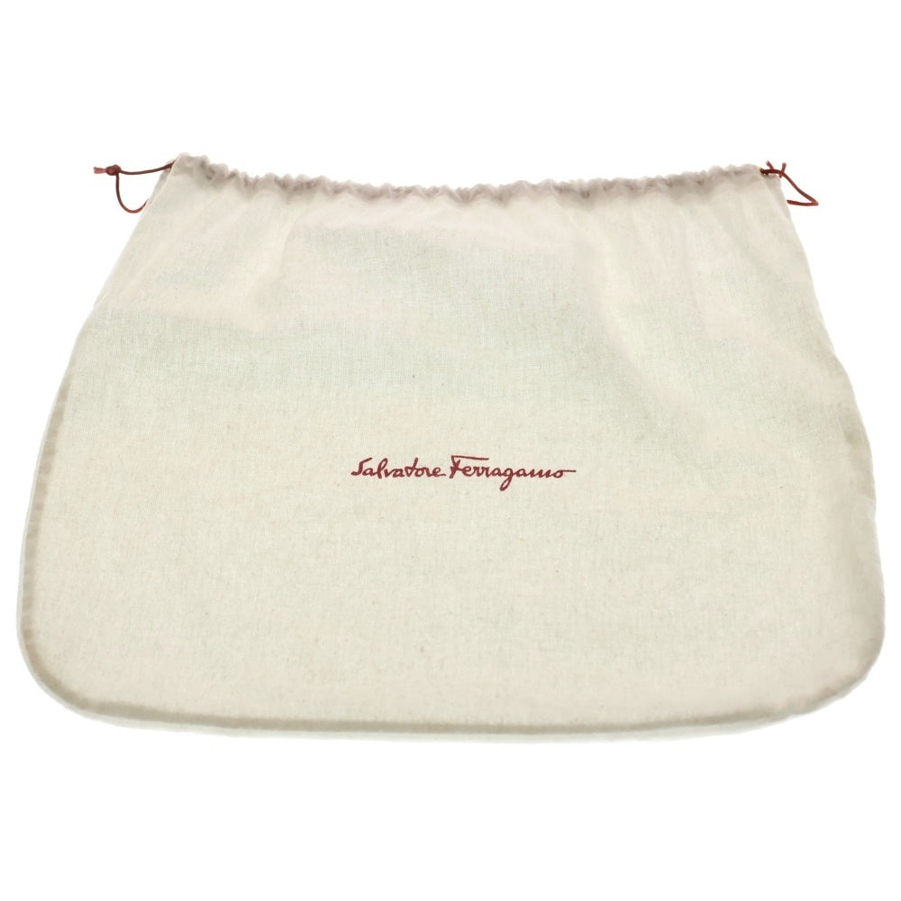 Salvatore Ferragamo(サルヴァトーレ フェラガモ) ガンチーニ ジャガード ショルダーバッグ ポーチ ブラック