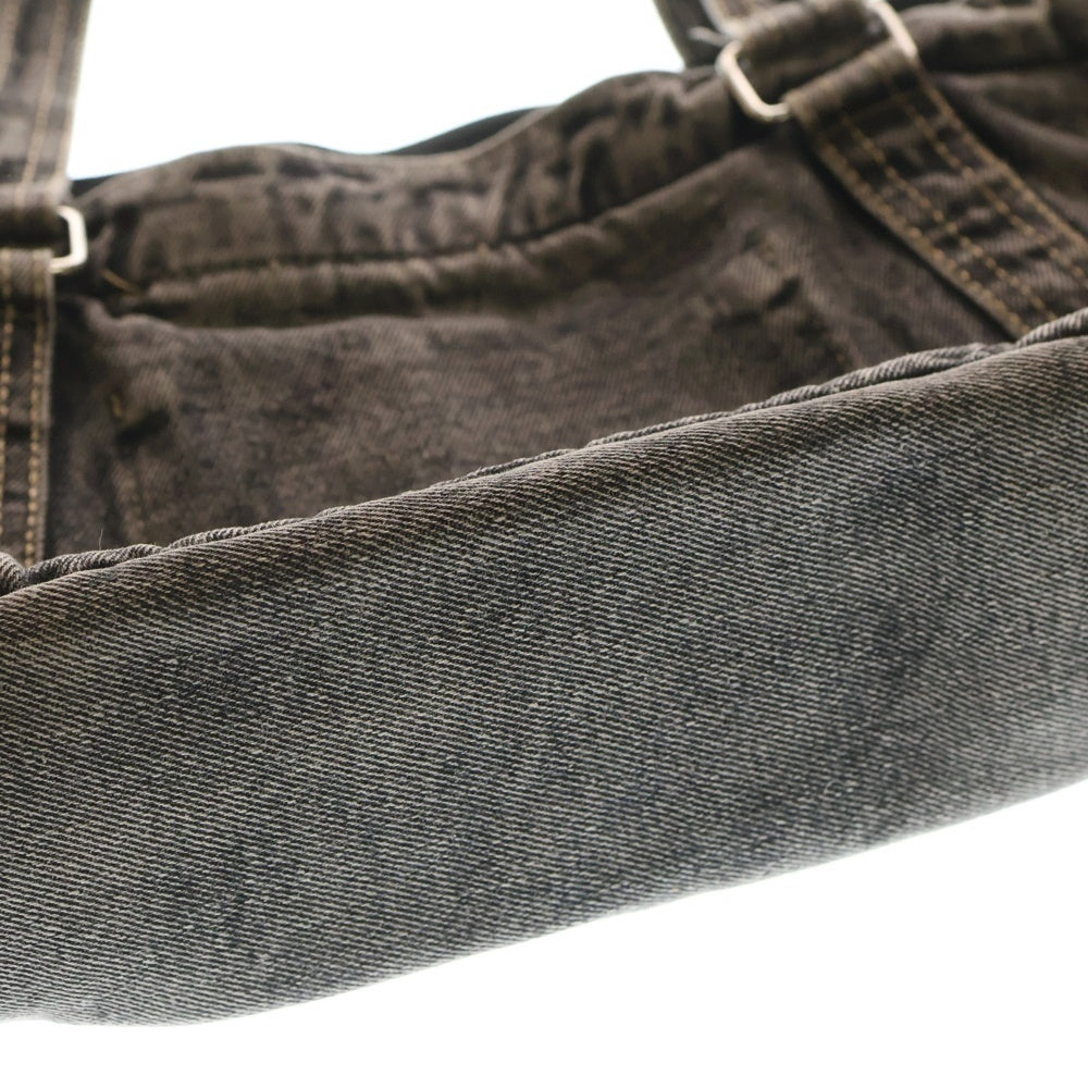 Matin Kim(マーティンキム) ロゴエンボス デニム トートバッグ