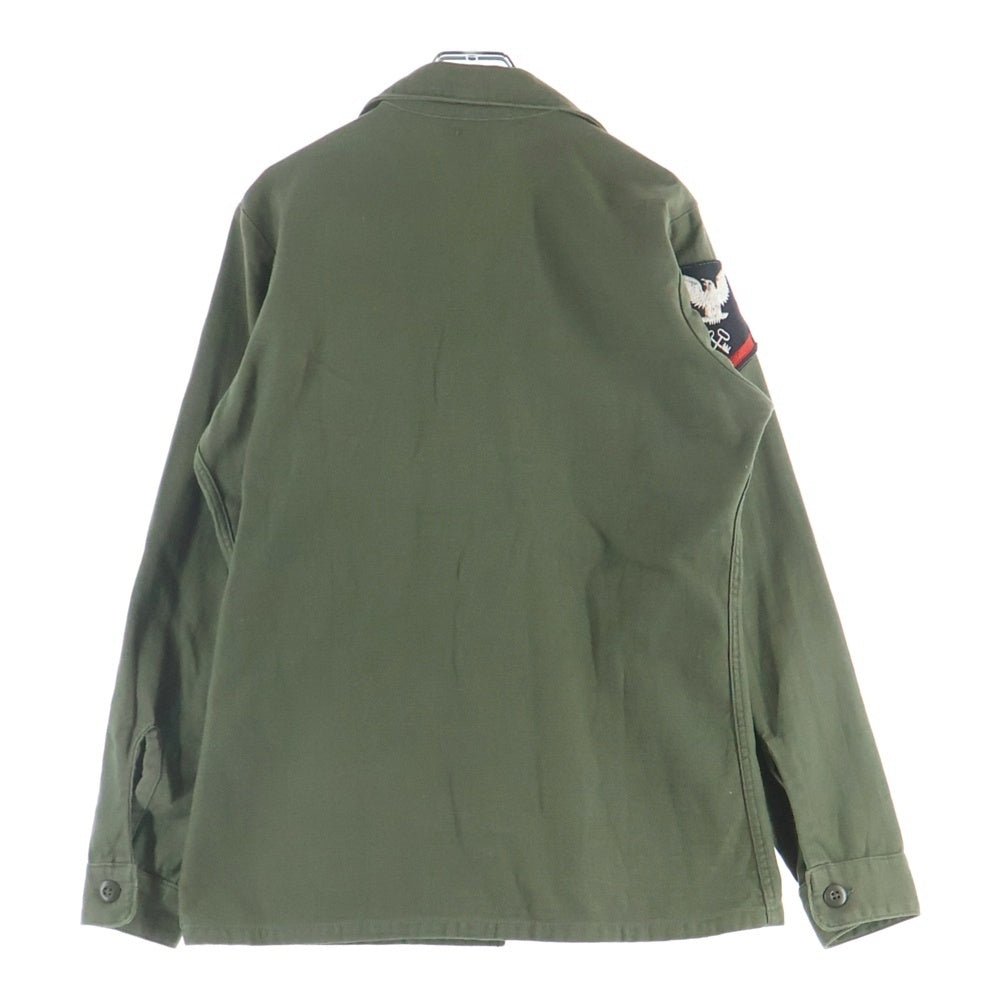 VINTAGE(ヴィンテージ) MILITARY U.S.NAVY VINTAGE ミリタリー ユーエスネイビー ヴィンテージ 長袖ユーティリティーシャツ カーキ