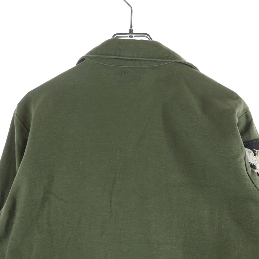 VINTAGE(ヴィンテージ) MILITARY U.S.NAVY VINTAGE ミリタリー ユーエスネイビー ヴィンテージ 長袖ユーティリティーシャツ カーキ