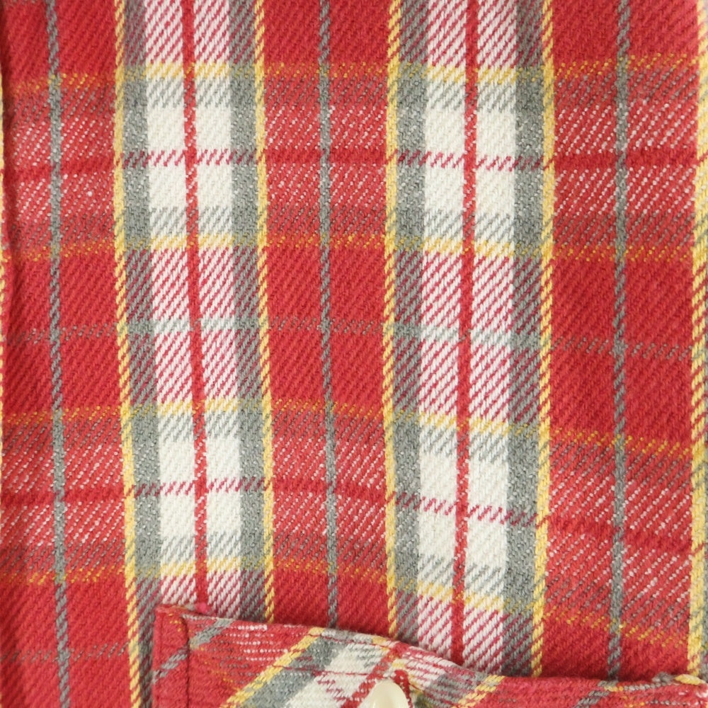VINTAGE(ヴィンテージ) CAMCO ヴィンテージ カムコ コットン チェック 長袖ネルシャツ レッド