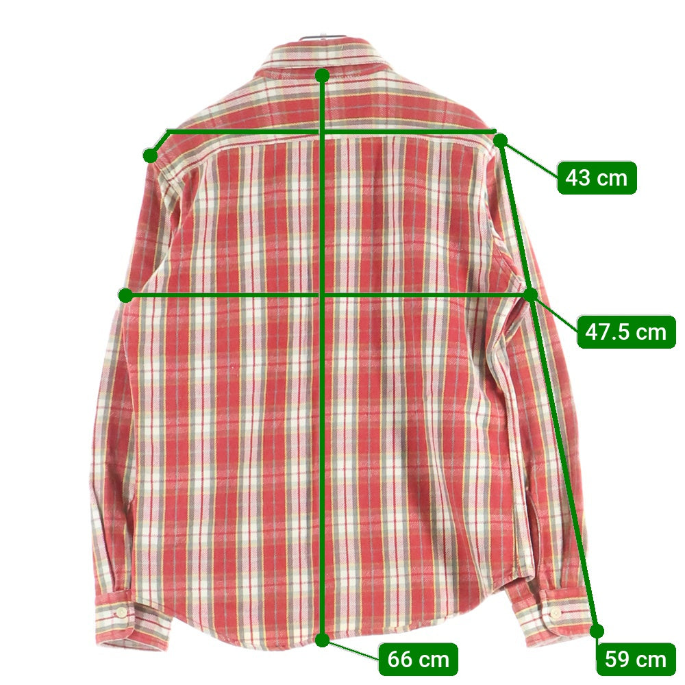 VINTAGE(ヴィンテージ) CAMCO ヴィンテージ カムコ コットン チェック 長袖ネルシャツ レッド