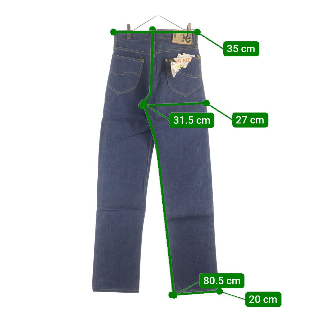 LEE(リー) 60S-70S VINTAGE 101-Z LEE RIDERS サイド黒タグ MR入り ジップフライ ヴィンテージ デニムパンツ インディゴ