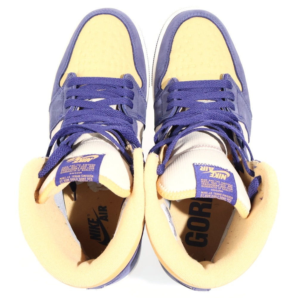 NIKE(ナイキ) AIR JORDAN 1 ELEMENT GORE-TEX SKY J PURPLE エア ジョーダン 1 エレメント ゴアテックス スカイ ミッドカットスニーカー パープル/イエロー DB2889-501