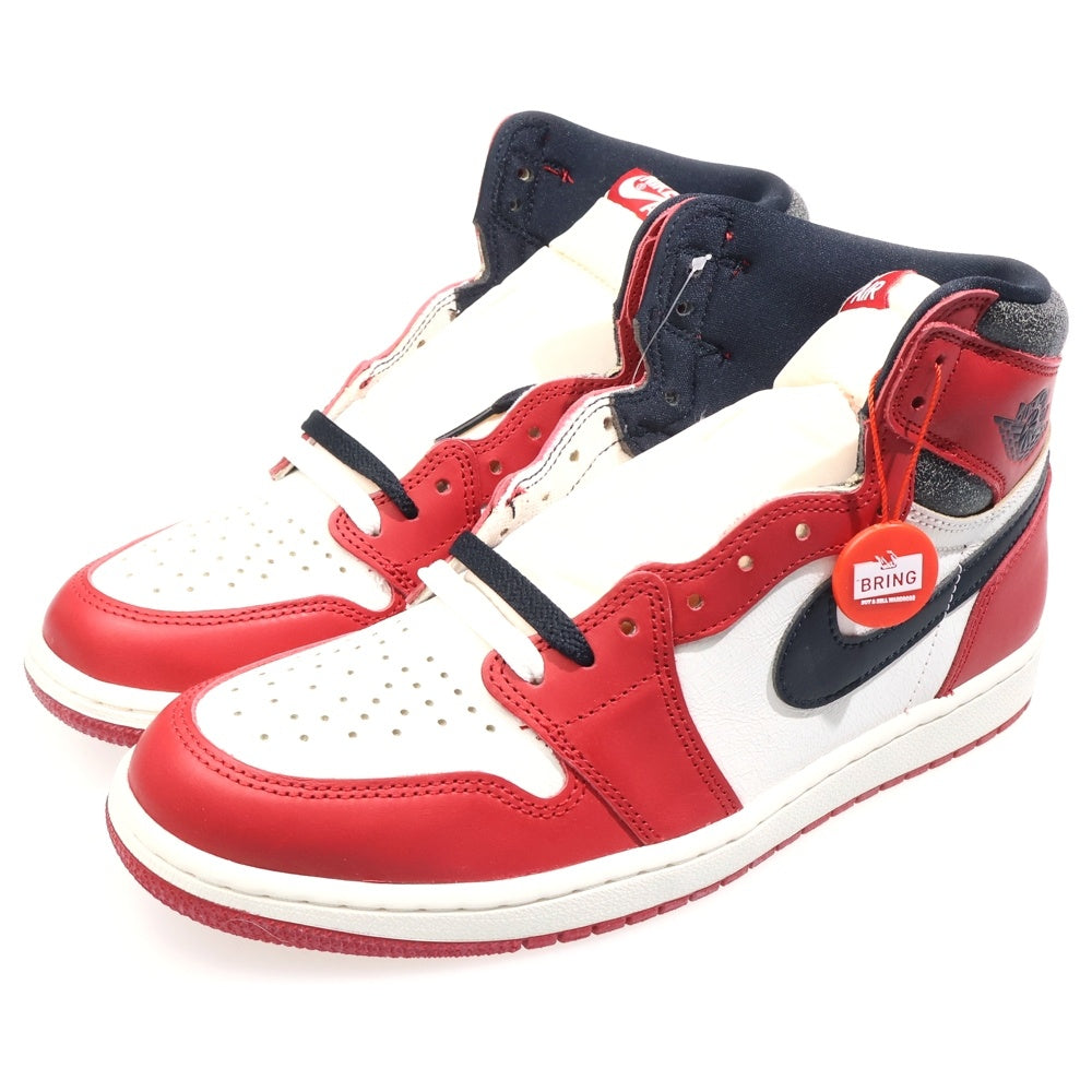 NIKE(ナイキ) AIR JORDAN 1 LOST & FOUND CHICAGO エアジョーダン1 ロスト&ファウンド シカゴ ハイカットスニーカーホワイト/レッド/ブラック US10/28cm DZ5485-612