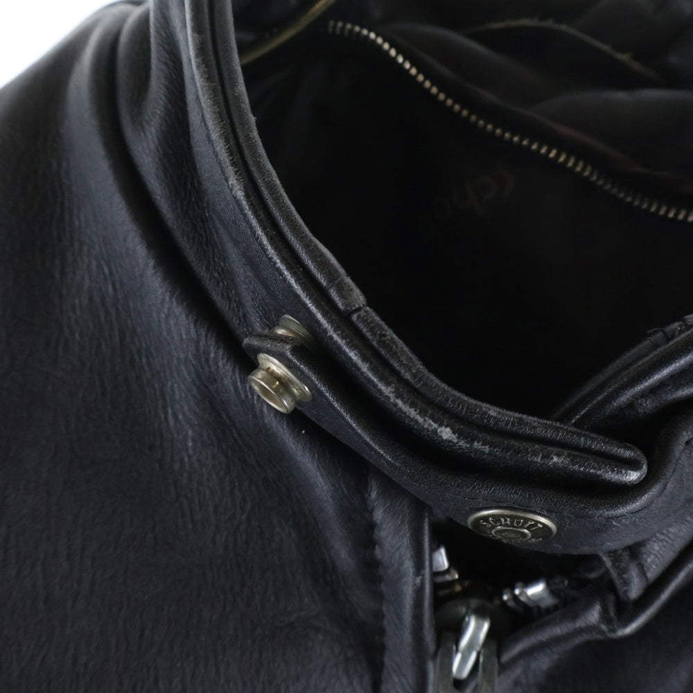 SCHOTT(ショット) 641 チンスト カウレザー シングルライダース レザージャケット ブラック