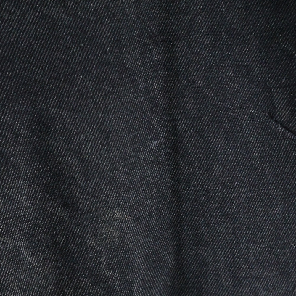 NO/FAITH STUDIOS(ノーフェイスストゥディオス) 23AW DENIM CARGO PANTS デニムカーゴ ジッパー加工フレアパンツ ブラック