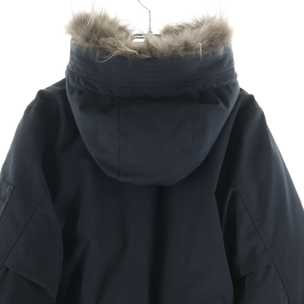 nano universe(ナノユニバース) NISHIKAWA DOWN HYBRID］EAST 西川ダウン アークティック ファーフーデッド ダウンジャケット ブラック NUC02DWW009TS