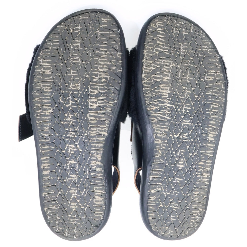 MARNI(マルニ) ボア レザー サンダル シューズ レディース ブラック