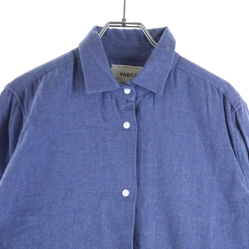 YAECA(ヤエカ) COMFORT SHIRT RELAX コンフォート リラックス 長袖シャツ ブルー 12194