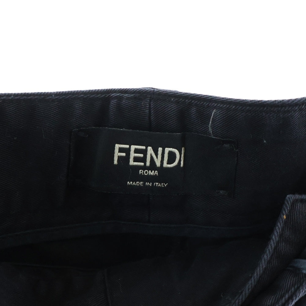 FENDI(フェンディ) ジッパーポケットチノ パンツ ブラック FB0869 AMZA