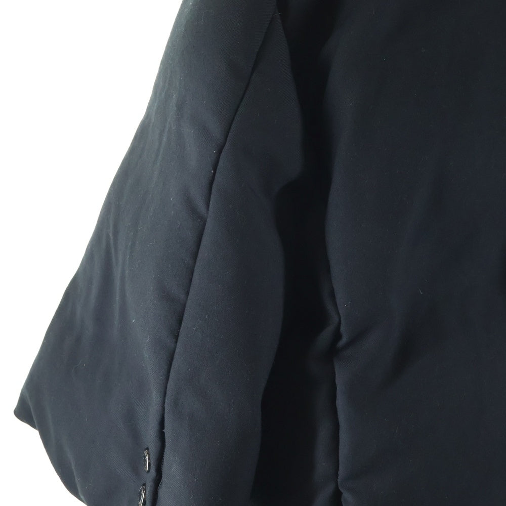 FUMITO GANRYU(フミトガンリュウ) TRAPEZE LAPEL DOWN JACKET トラペーズ ラペル ダウン ジャケット ブラック FU4-JA-01