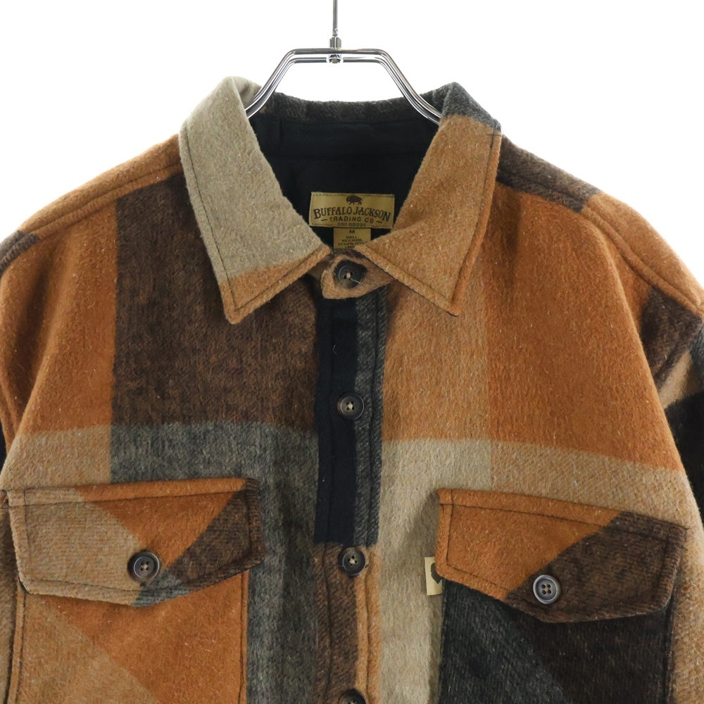 NO BRAND(ノーブランド) BUFFALO JACKSON バッファロージャクソン ウール シャツ ジャケット ブラウン
