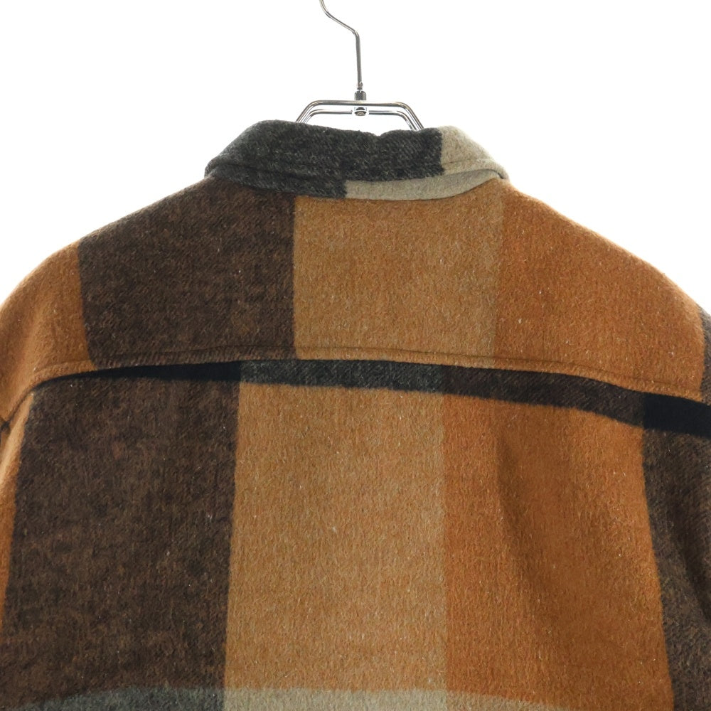 NO BRAND(ノーブランド) BUFFALO JACKSON バッファロージャクソン ウール シャツ ジャケット ブラウン