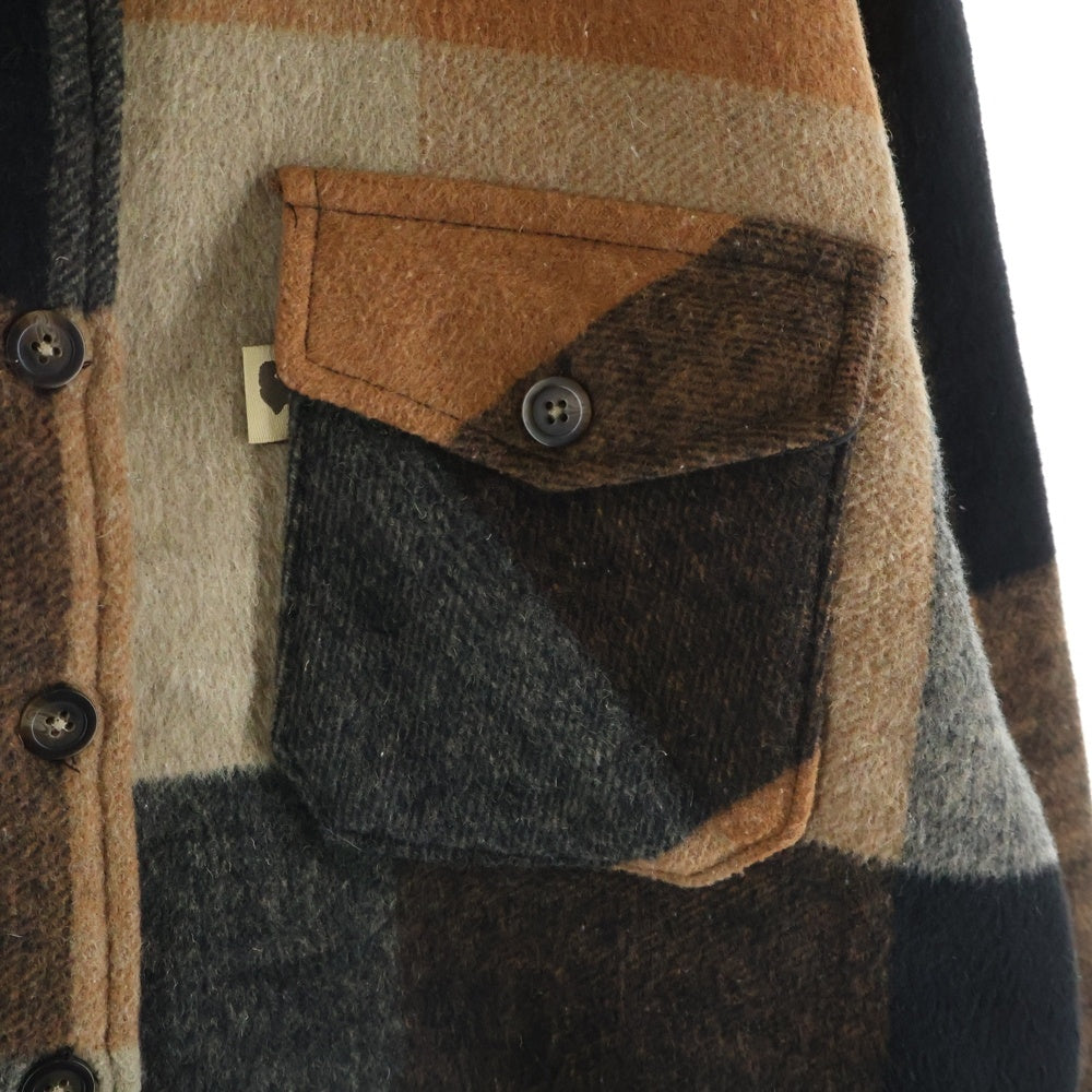NO BRAND(ノーブランド) BUFFALO JACKSON バッファロージャクソン ウール シャツ ジャケット ブラウン