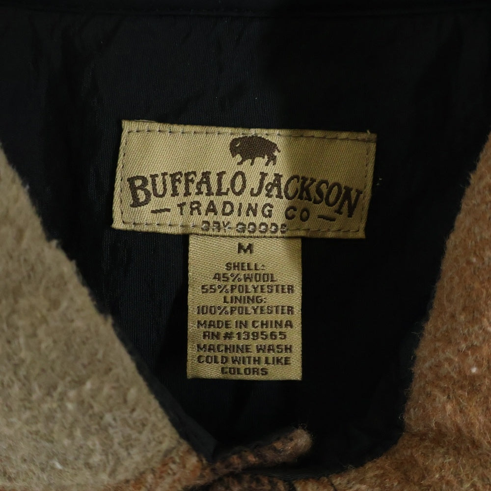 NO BRAND(ノーブランド) BUFFALO JACKSON バッファロージャクソン ウール シャツ ジャケット ブラウン