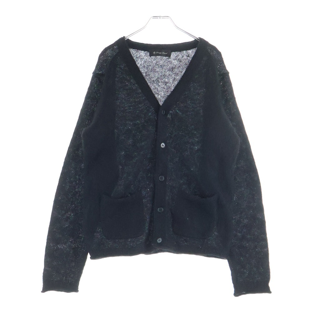 LOUNGE LIZARD(ラウンジリザード) モヘア ニット カーディガン ブラック