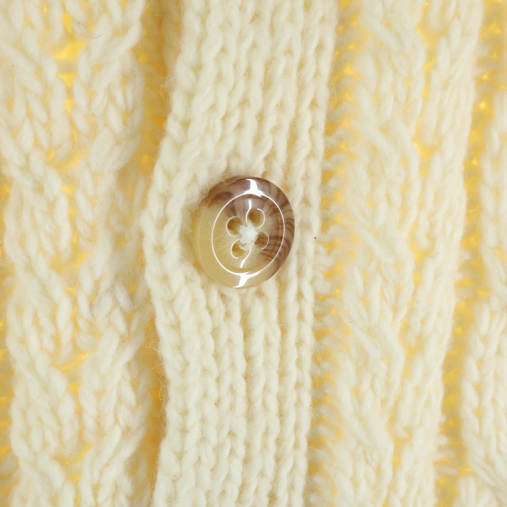 CIAOPANIC(チャオパニック) ケーブル ニット カーディガン ホワイト