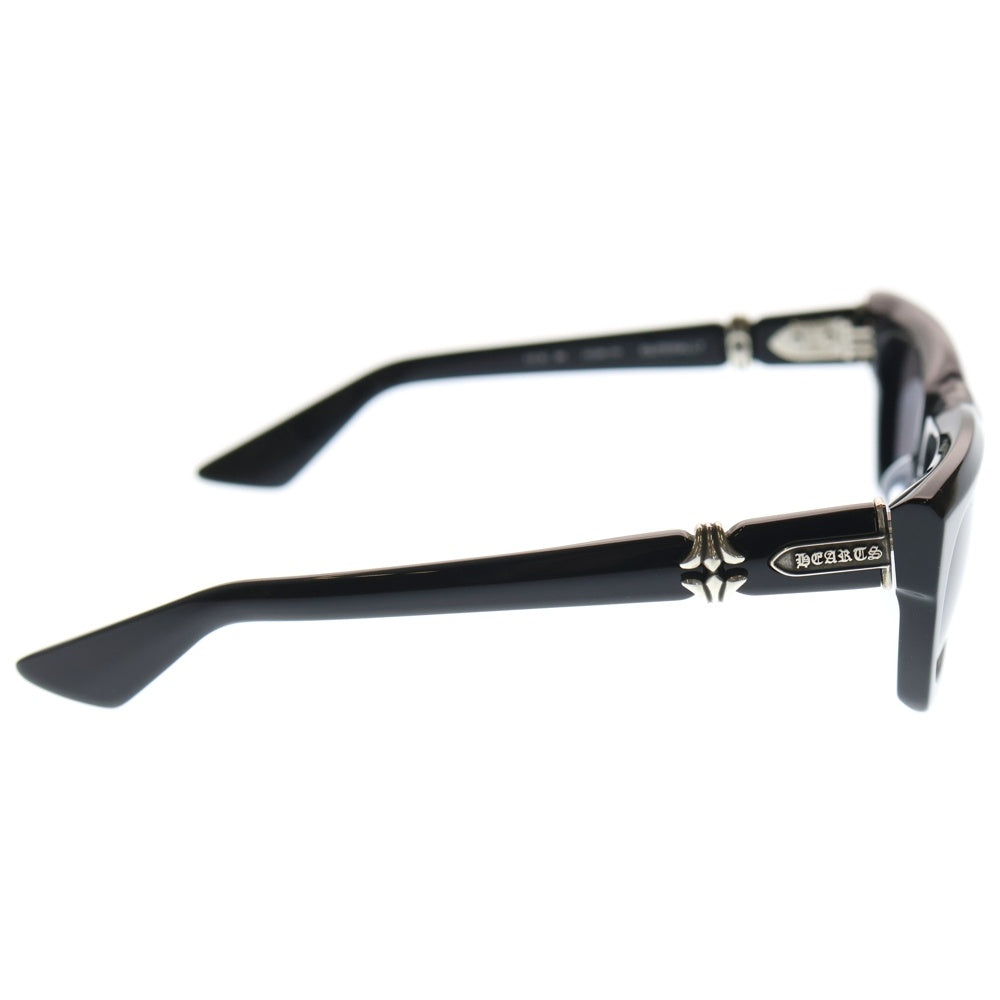 CHROME HEARTS(クロムハーツ) CLITERALLY クリテラリー シルバー装飾 ウェリントンサングラス メガネ ブラック