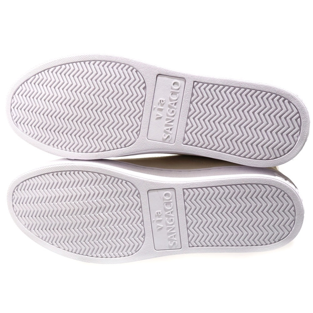 Sangacio(サンガッチョ) ×JEAN-MICHEL-BASQUIAT ジャンミシェル バスキア にゅ～ず ハイカットスニーカー ベージュ US10/28cm