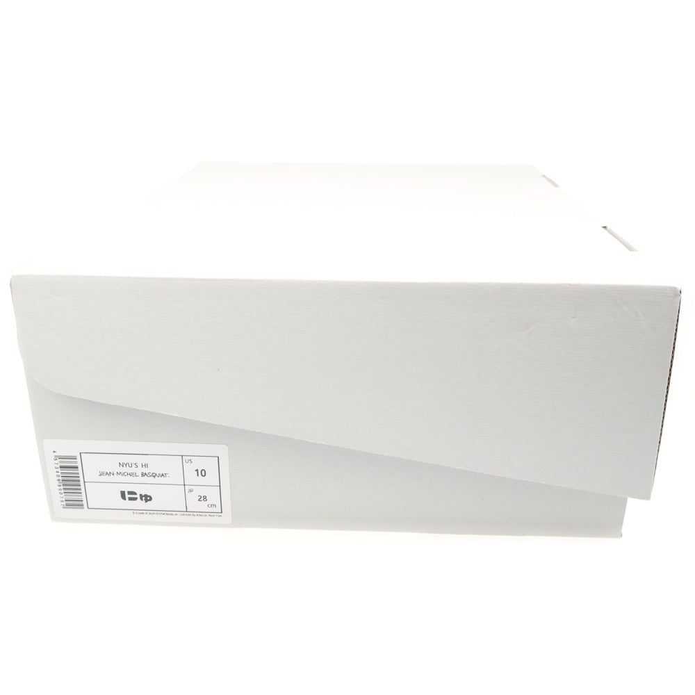 Sangacio(サンガッチョ) ×JEAN-MICHEL-BASQUIAT ジャンミシェル バスキア にゅ～ず ハイカットスニーカー ベージュ US10/28cm