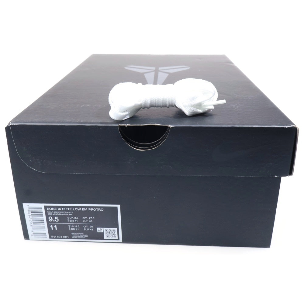 NIKE(ナイキ) KOBE 9 ELITE LOW EM PROTRO コービー9 エリート プロトロ ローカットスニーカー グレー US9.5/27.5cm IH1401-001
