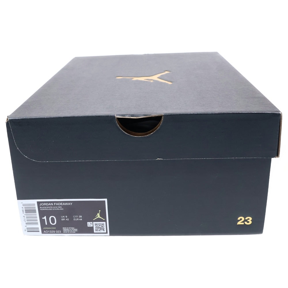 NIKE(ナイキ) JORDAN FADEAWAY BRED ジョーダン フェイドアウェイ ブレッド ハイカットスニーカー ブラック US10/28cm AO1329-023